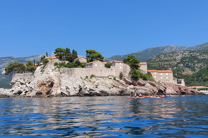 3.5-Hour Kayak Tour from Beсiсi to Sveti Stefan Island - Swimming, caves, and the cliff-jump stop