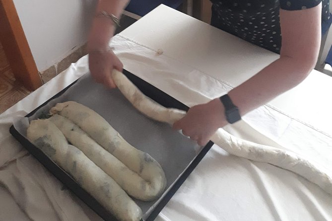 Balkan pita making culinary experience - Baking burek and zeljanica for lunch