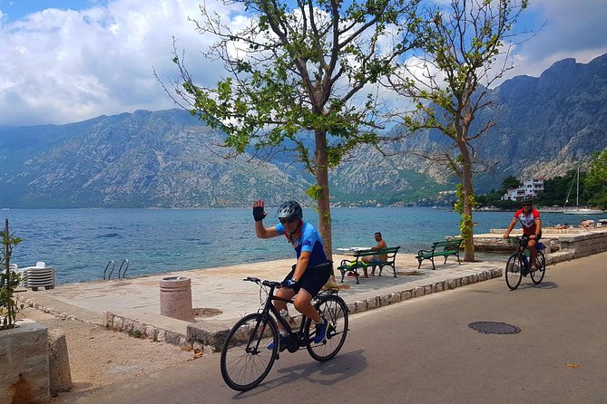 Bike tour - Kotor Bay circle and visit Our Lady of the Rock - Our Lady of Angels at the narrow part of the bay