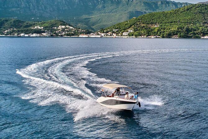 Blue Cave Guided Tour in Kotor Bay - Entering the Blue Cave by speedboat