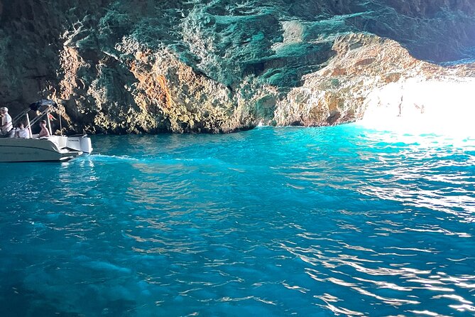 Blue Cave, Lady of the Rocks and Kotor Bay SpeedBoat Tour 3H - Mamula Island at the bay entrance
