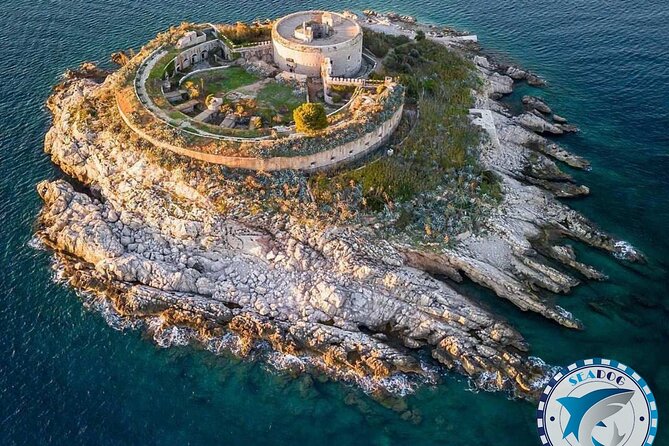 Blue cave, Mamula island, Submarine tunnels and Our lady of the Rocks (3h) - Mamula Island and the old submarine tunnels