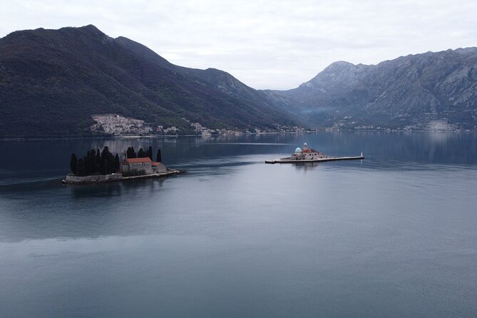 Boat tour to Lady of the Rock , Submarine base & Blue Cave swim - Inside the Luštica submarine base