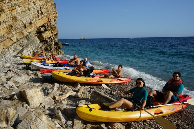 Budva Bay: Kayak & SUP Tour to Coastal Caves - Calypso Beach gives you a proper rest