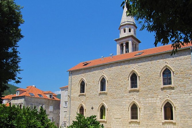 Budva City Tour - The Ballerina monument and Mogren direction