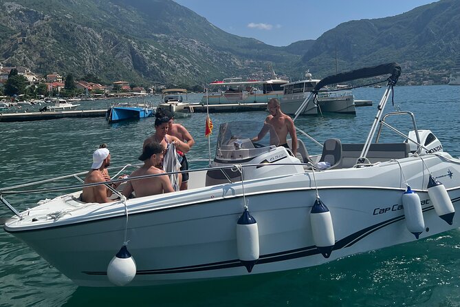 From Kotor: Boat to Blue Cave & Lady of the Rocks &Submarine Base - Mamula Fortress and the outer coast