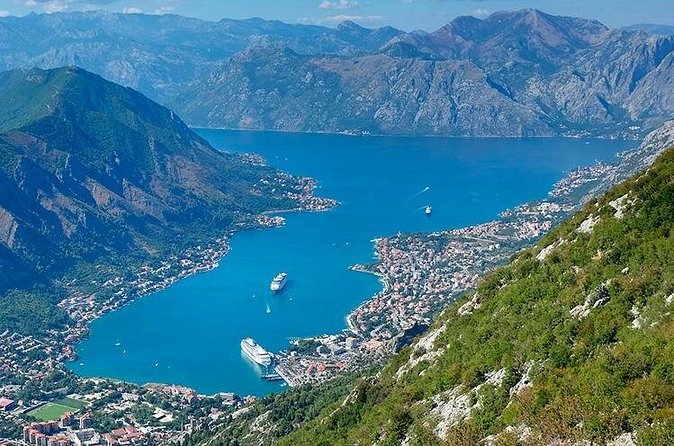 Jeep tour in National park Lovcen - The old serpentine road drops toward Kotor