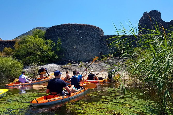 Kayak Guided Tour Skadar lake - Adventure in National park - A swim and drink at Pelinovo Beach