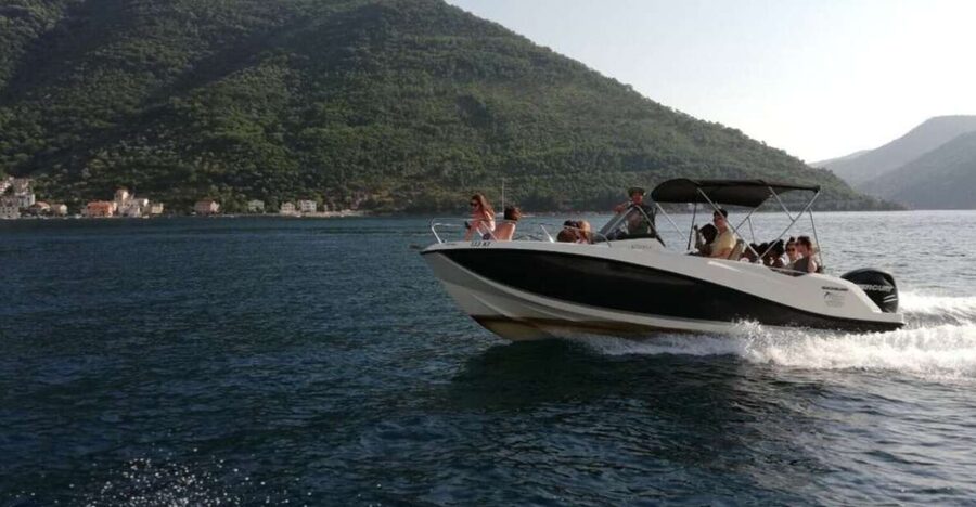Kotor: Blue Cave, Žanjic Beach Speedboat Tour - A fast ride out of Kotor Bay