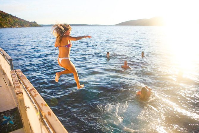 Kotor Cruise: Perast, Our Lady of The Rocks, Mamula, Blue Cave, Porto Montenegro - What the boat day feels like
