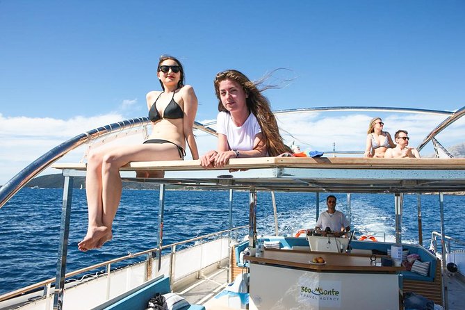Kotor Cruise: Perast, Our Lady of The Rocks, Mamula, Blue Cave, Porto Montenegro - Blue Cave: bright water and a swim stop