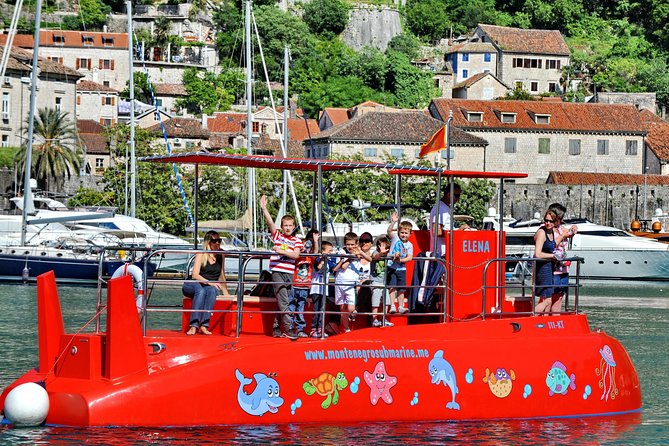 Kotor Red Semi-Submarine Tour: Underwater Cabin Family Adventure - A semi-submarine view of Kotor Bay