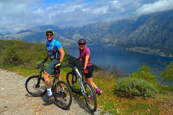 Mountain Biking on Vrmac peninsula - Panoramic view on Kotor bay - Starting at Trojica near Fort Trojica