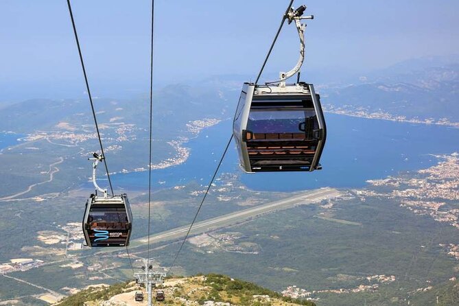 Private Tour Cable car -Kotor- Perast- our Lady of the Rocks - The cable car from 65 to 1,350 meters