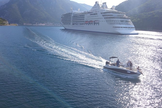 Speed Boat Trip: Kotor Bay attraction , Blue Cave and beach time - Our Lady of the Rocks and the first history lesson